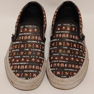 Legend of Zelda Slip On Vans Size 4.5 Men's U.S. Shoes Women's Size 6